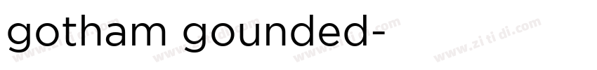 gotham gounded字体转换